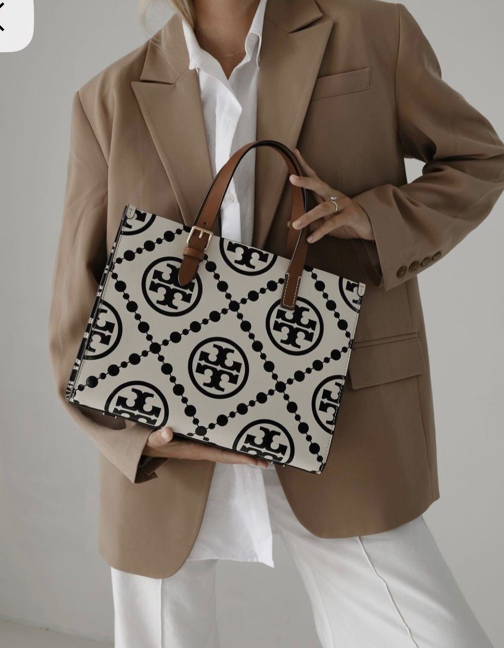 Tory Burch TB Mini T Monogram Totebag