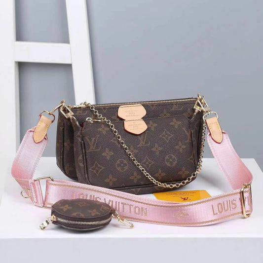 Louis Vuitton LV Multi Pochette Crossbody Bag Pink