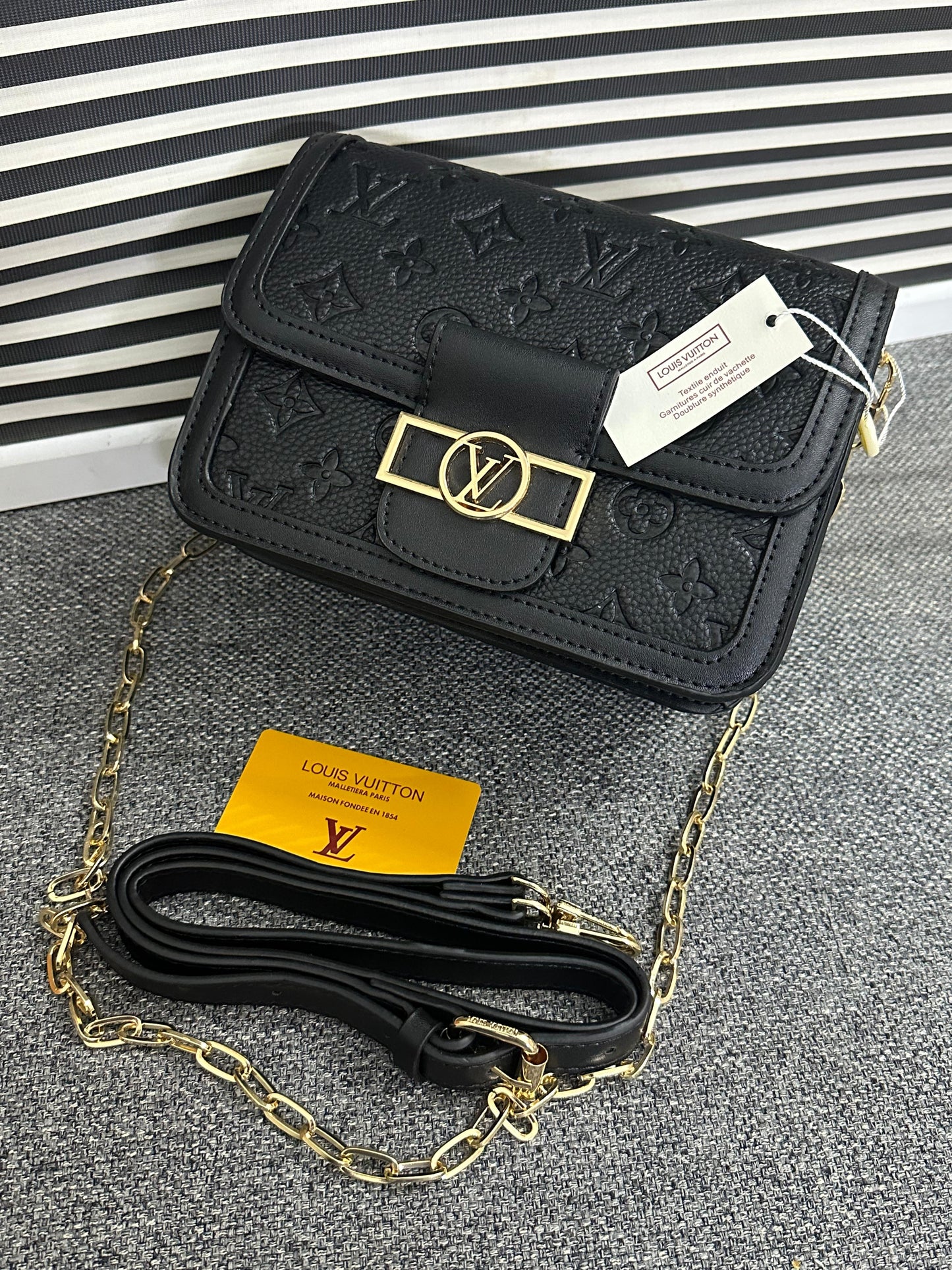 Premium Brand L-V Lou-is Vui-tton Dauphine MM Branded Shoulder Bag