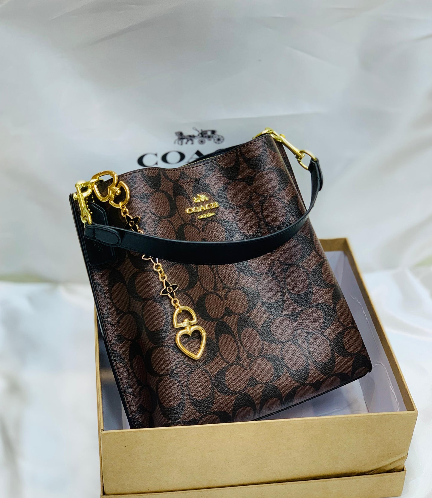 Luxury Co-ach Bucket Bag Premium Quality Shoulder Bag by StyleIcon247