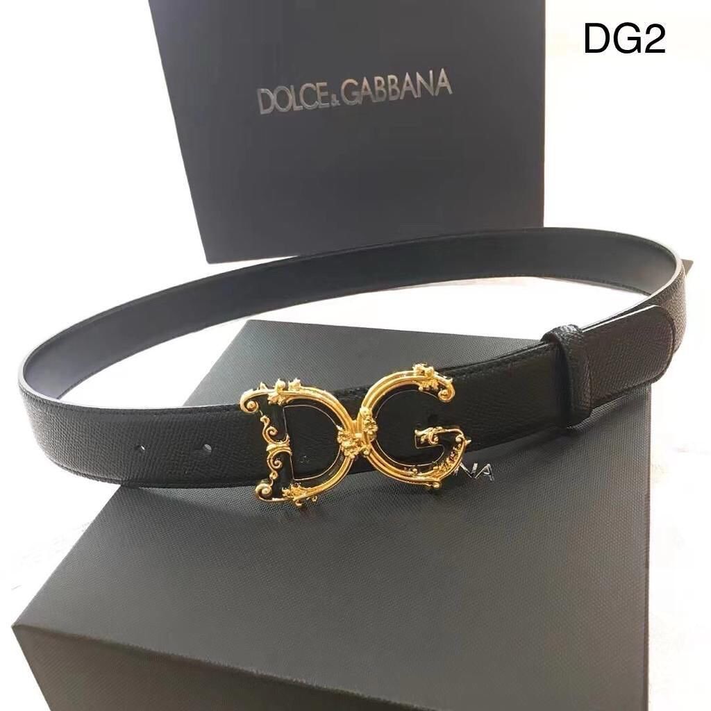Fashion Brand DG Dol-ce Gab-bana Leather Belt for Women