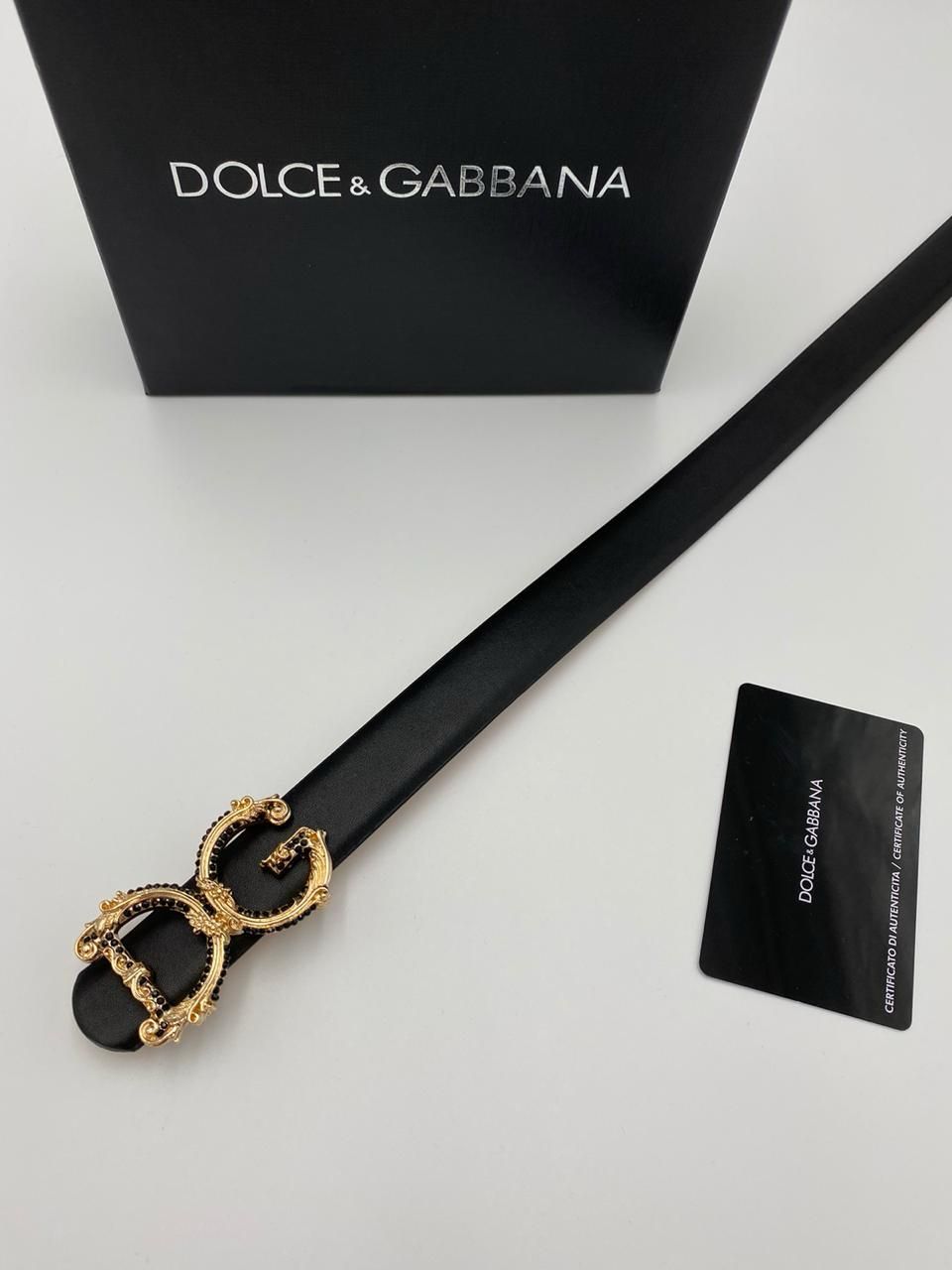 Fashion Brand DG Dol-ce Gab-bana Leather Belt for Women