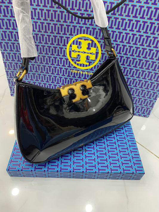 Trendy Brand T To-ry Bur-ch Eleanor Slim Glossy Finish Shoulder Bag for Women