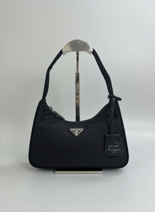 Famous Brand Praada Re Edition 2000 Mini Nylon Shoulder Bag for Women