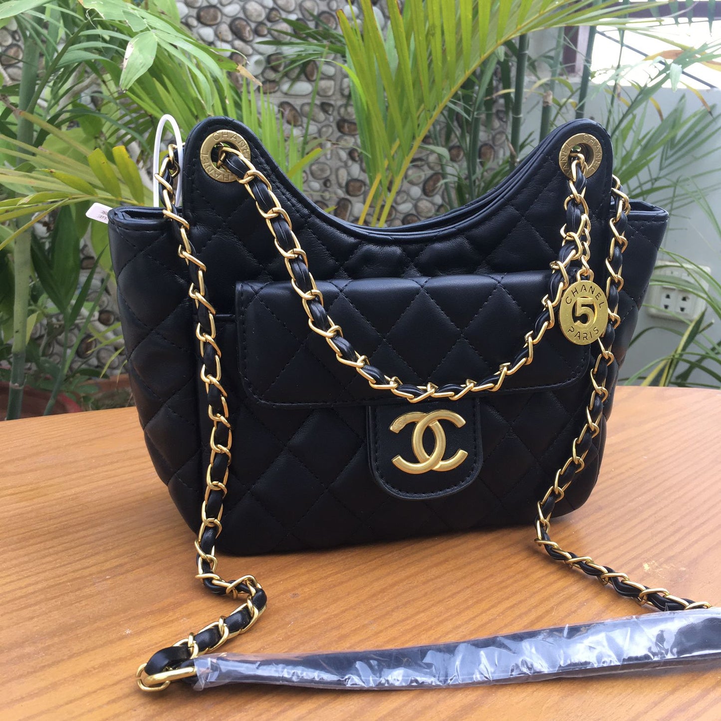 Famous Brand CC Cha-nel Small Hobo Shoulder Bag for Women