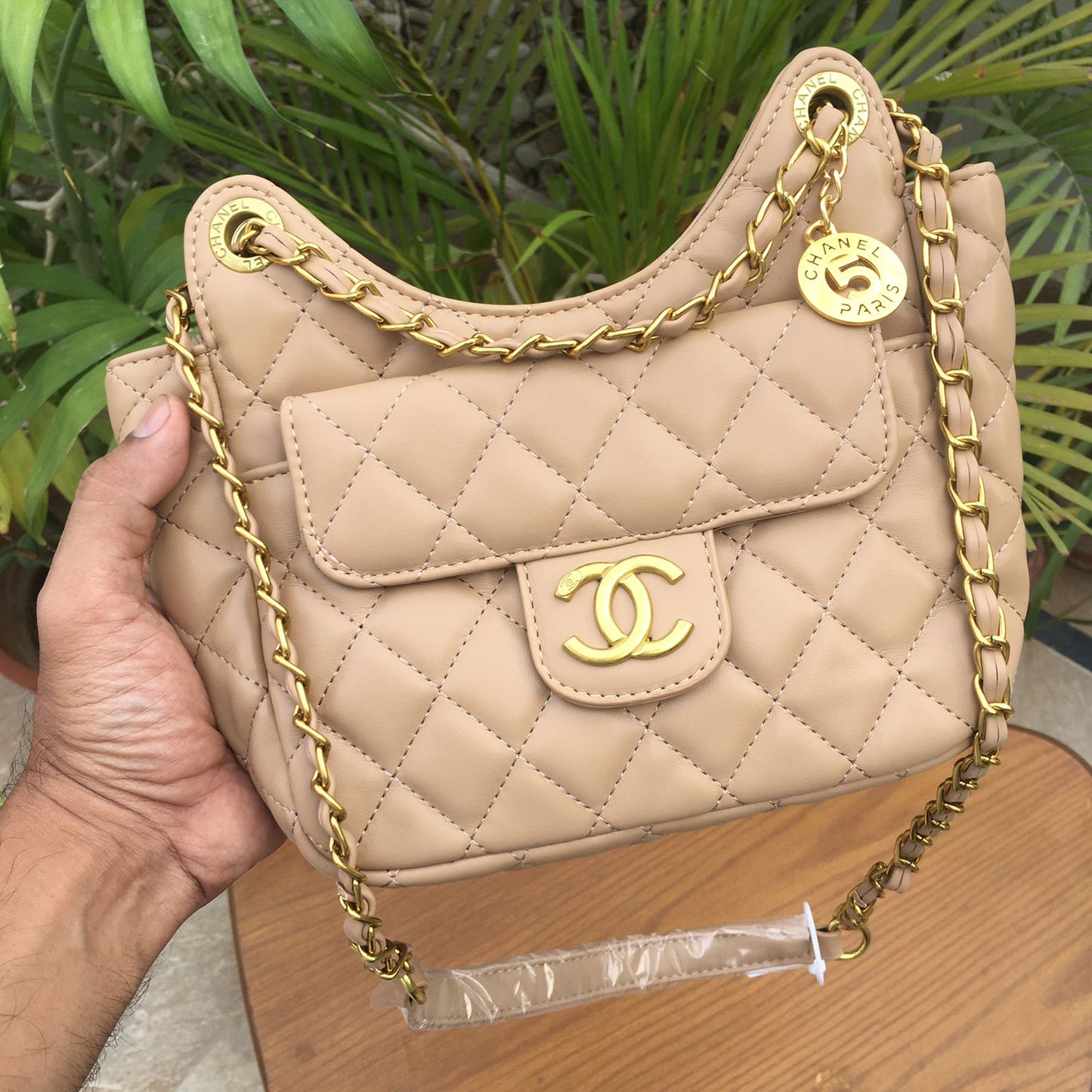 Famous Brand CC Cha-nel Small Hobo Shoulder Bag for Women