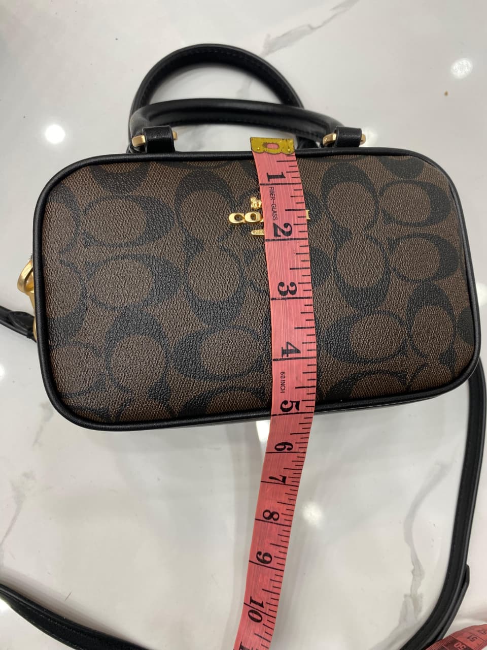 Luxury Brand Co-ach Mini Rowan Satchel Hand Bag for Women