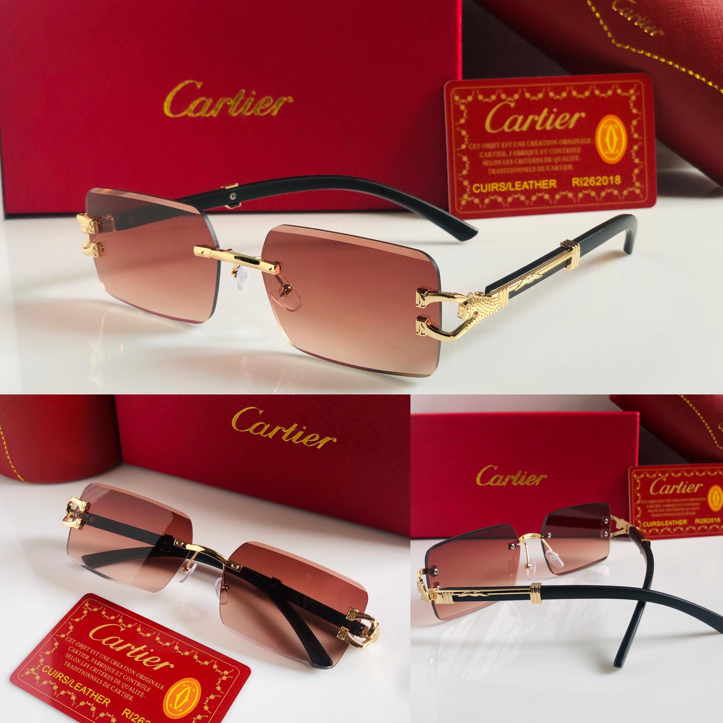 Famous Car-tier Sunglasses for Men and Women