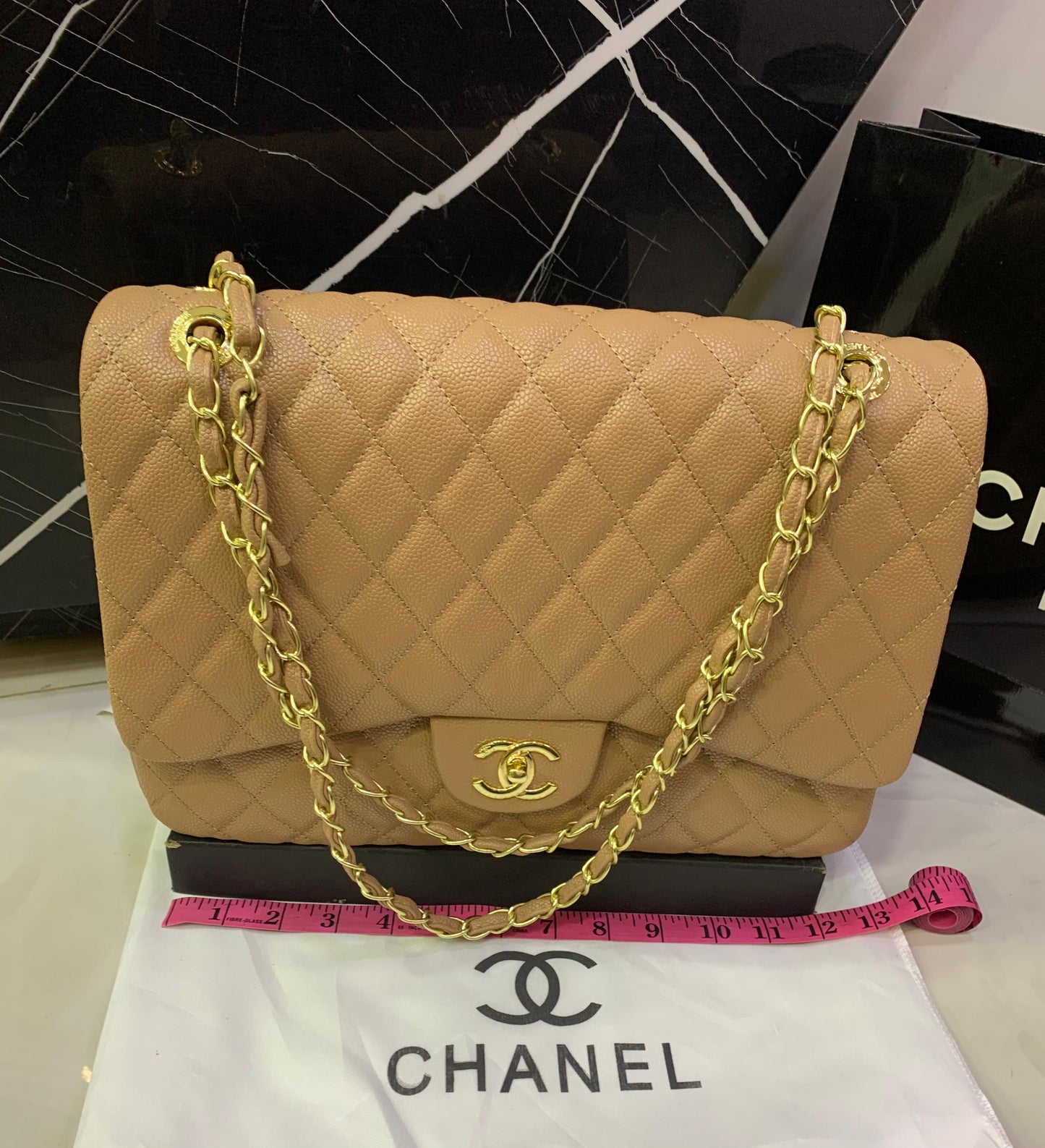 Famous Brand CC Cha-nel Classic Jumbo Size Shoulder Bag for Women