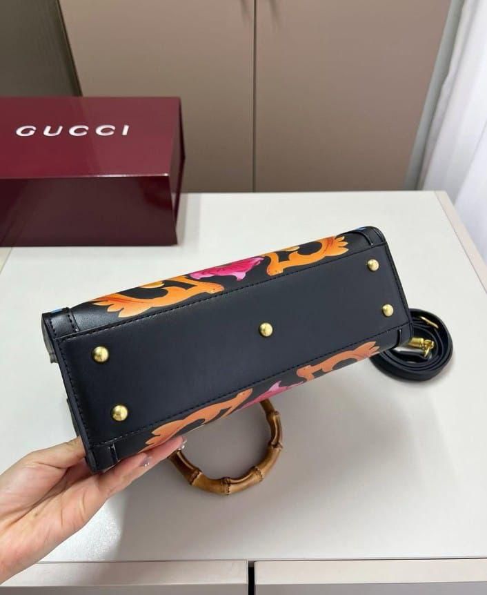 Famous GG Guc-ci Diana Bamboo Handle Shoulder Bag for Women