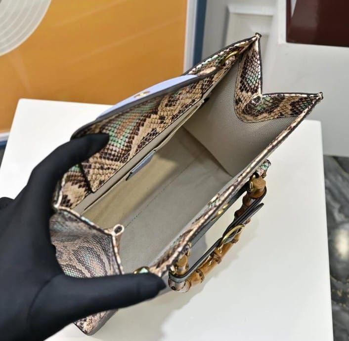 Famous GG Guc-ci Diana Bamboo Handle Shoulder Bag for Women