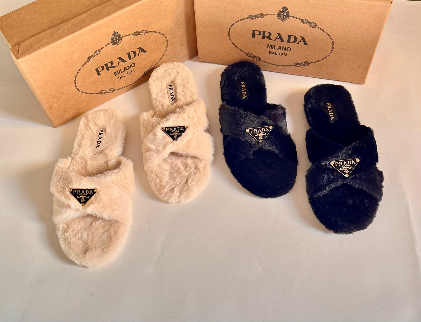 Prda Furr Slippers for Women