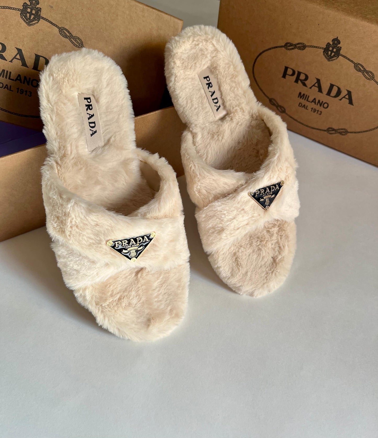Prda Furr Slippers for Women