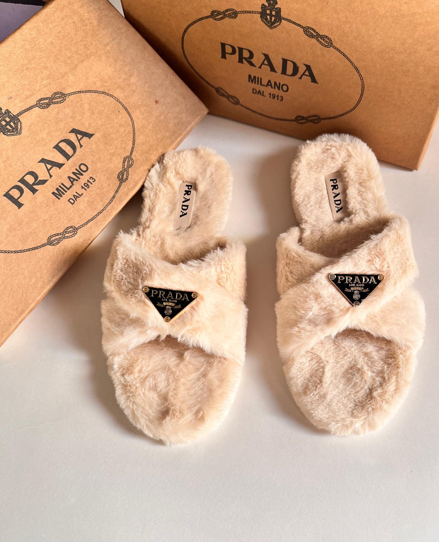 Prda Furr Slippers for Women