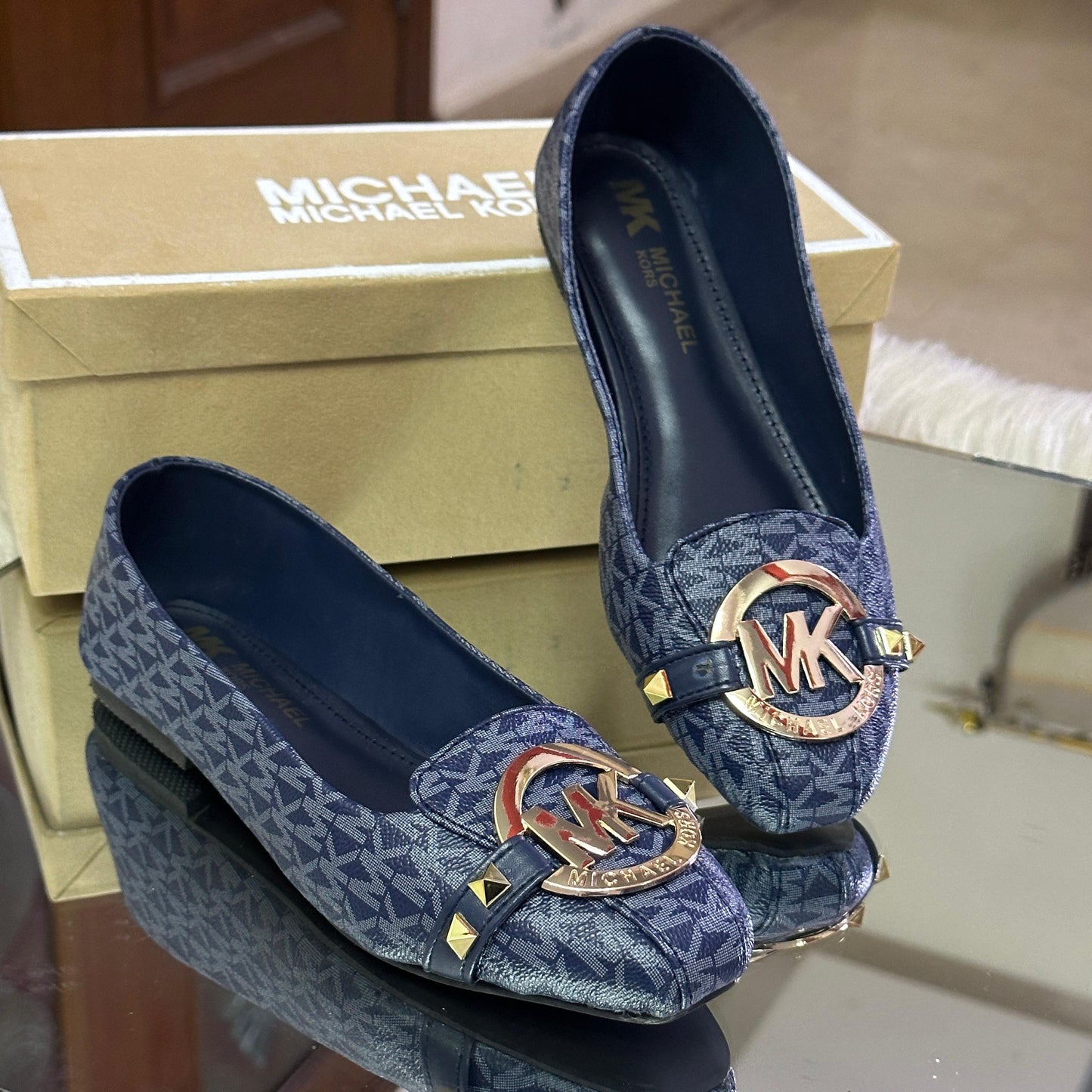 Fashion Brand MK Mich-ael Ko-rs Pump Shoes for Women