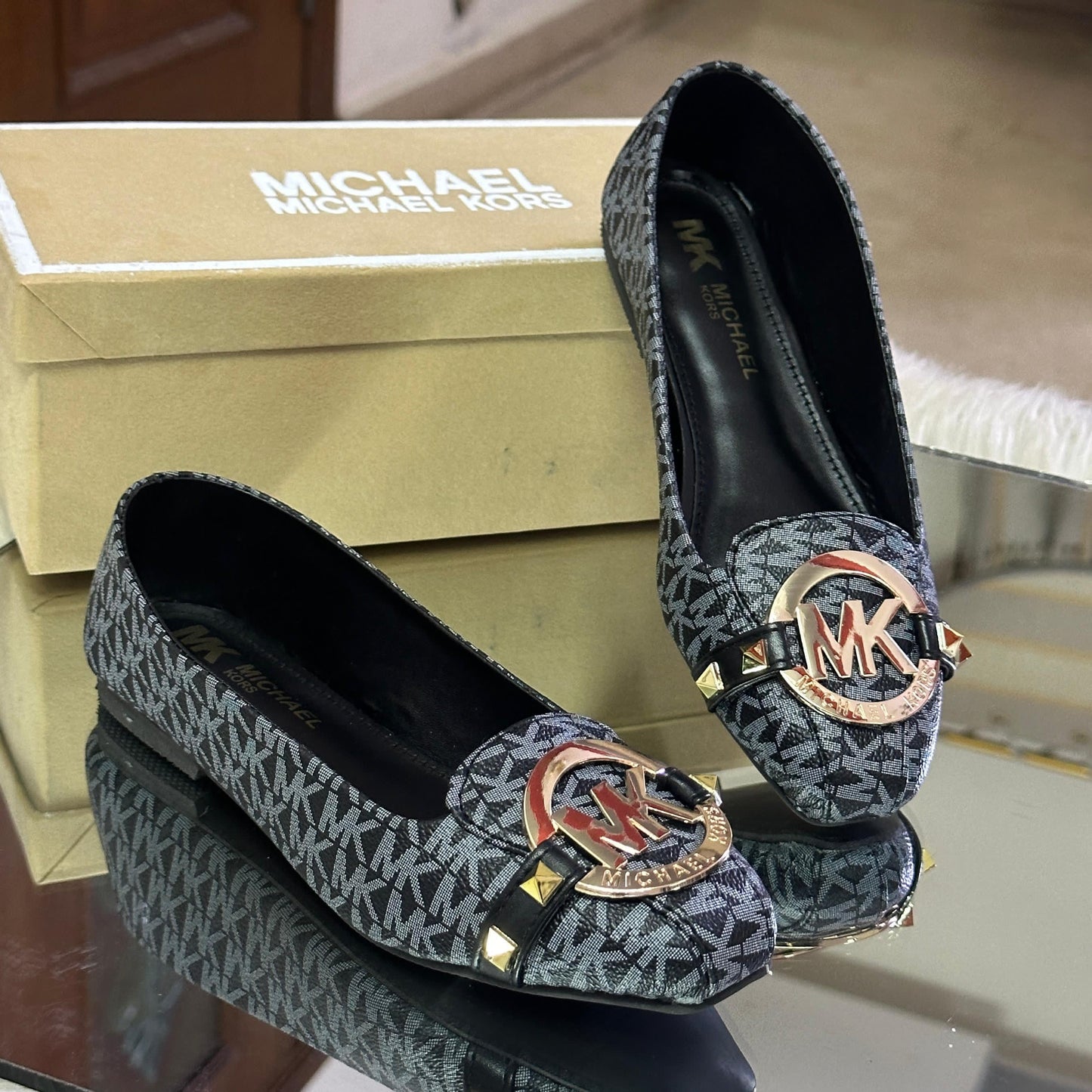 Fashion Brand MK Mich-ael Ko-rs Pump Shoes for Women