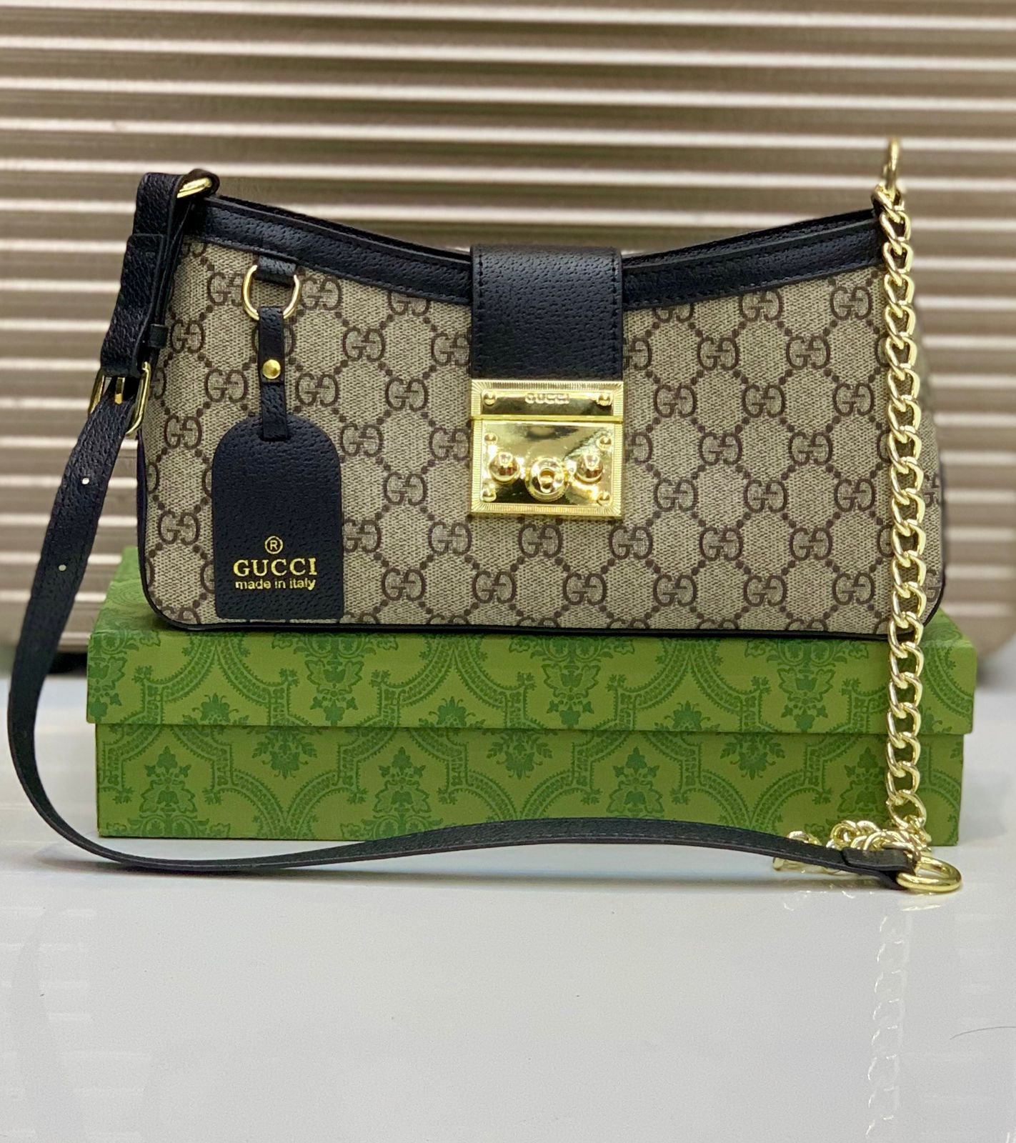 Fashion Brand GG Guc ci Padlock Shoulder Bag for Women