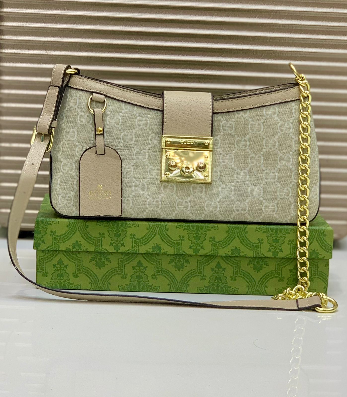Fashion Brand GG Guc ci Padlock Shoulder Bag for Women
