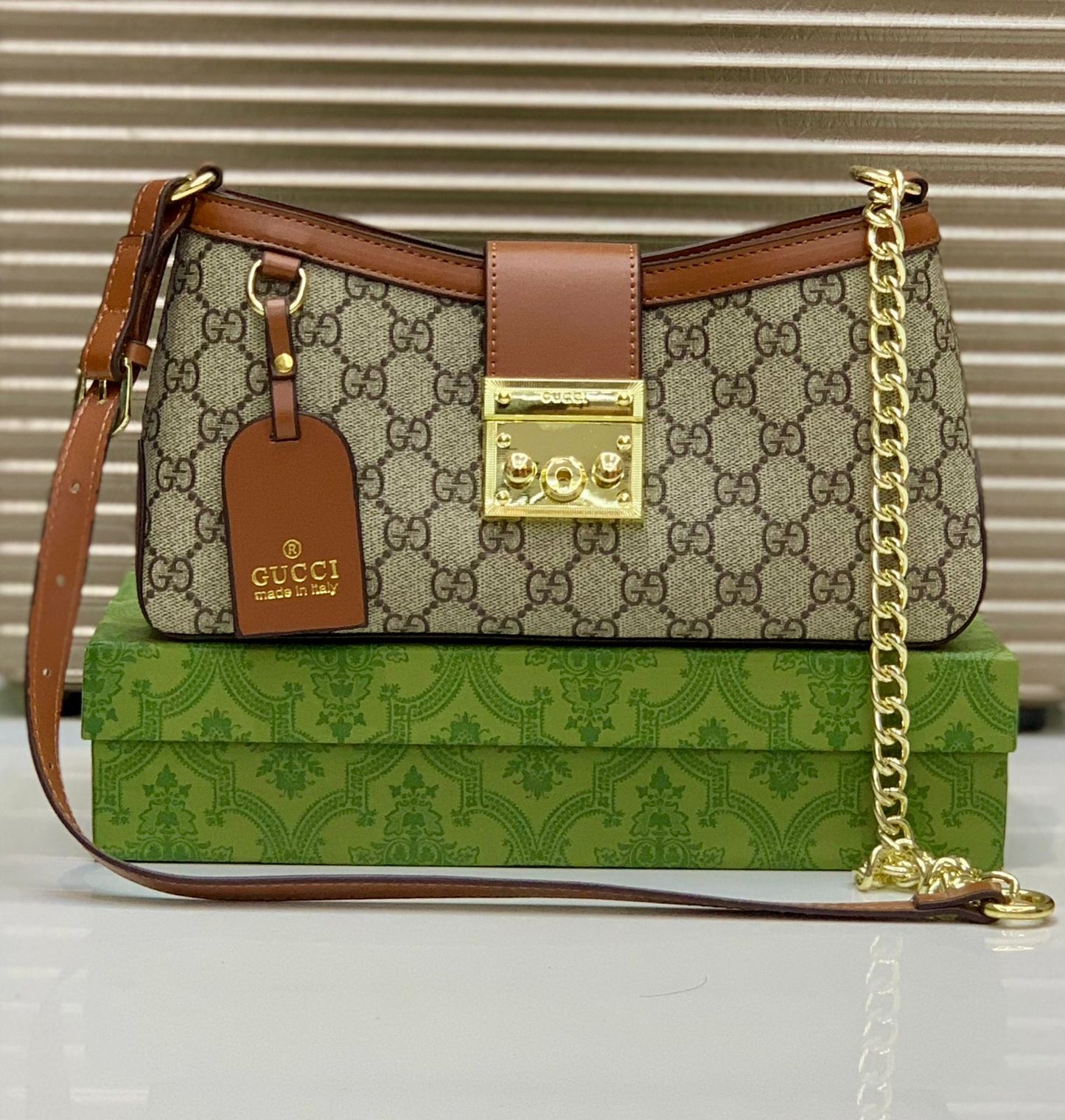 Fashion Brand GG Guc ci Padlock Shoulder Bag for Women