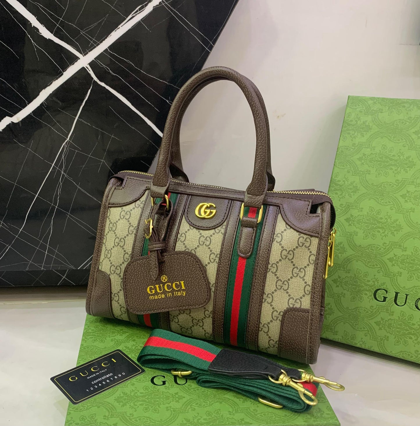 Famous brand GG Guc ci Fashion Duffle Crossbody Bag for Women