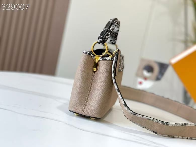 Famous LV Capucine Snake Pattern Handle Handbag for Women Pre-Order