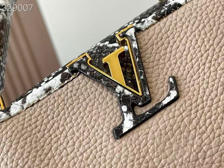 Famous LV Capucine Snake Pattern Handle Handbag for Women Pre-Order