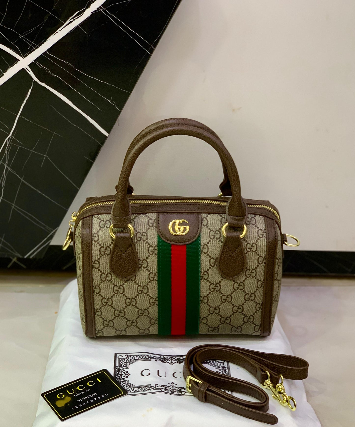 Famous brand GG Guc ci Duffle Crossbody Bag for Women