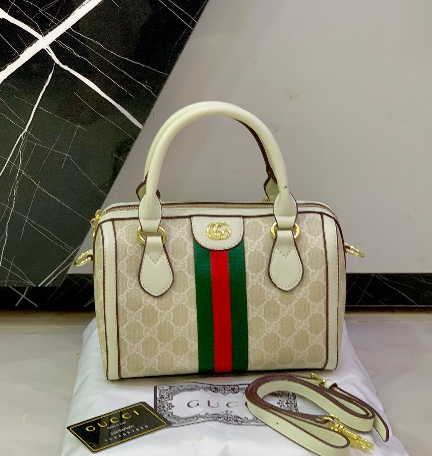 Famous brand GG Guc ci Duffle Crossbody Bag for Women