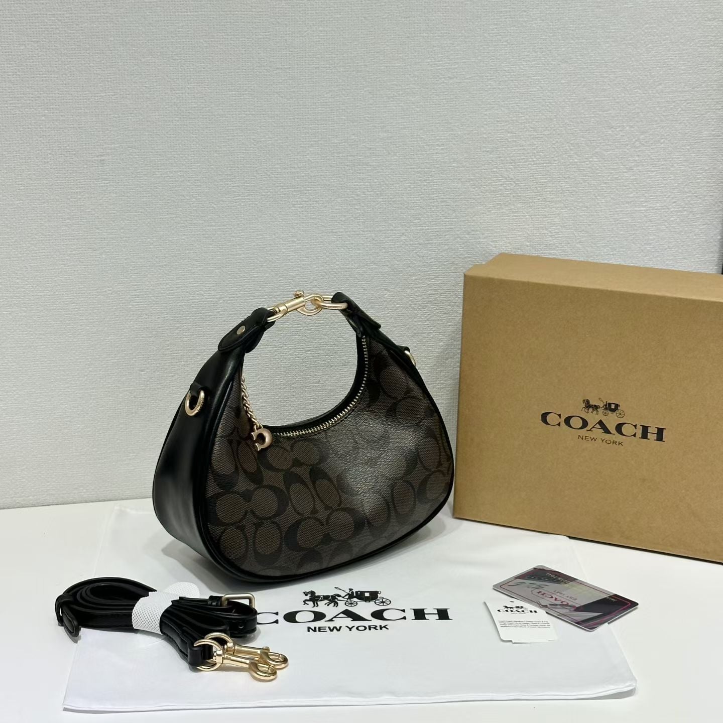 Luxury Brand Co-ach Mini Jonie Handbag for Women