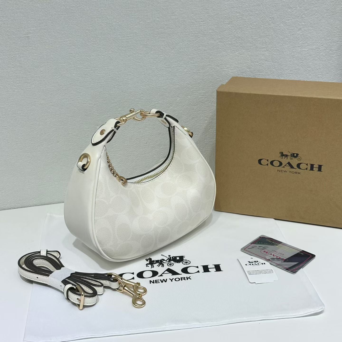Luxury Brand Co-ach Mini Jonie Handbag for Women