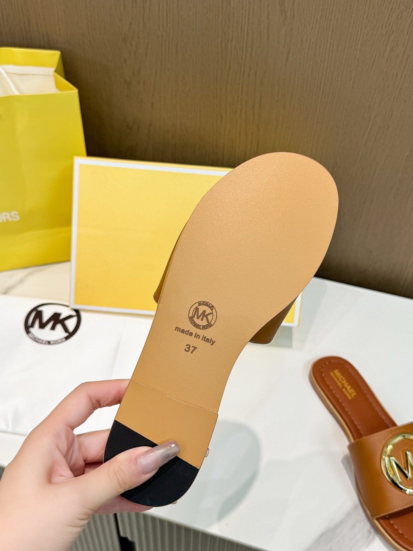 Famous Brand MK Mich-ael Ko-rs Imported Slippers for Women