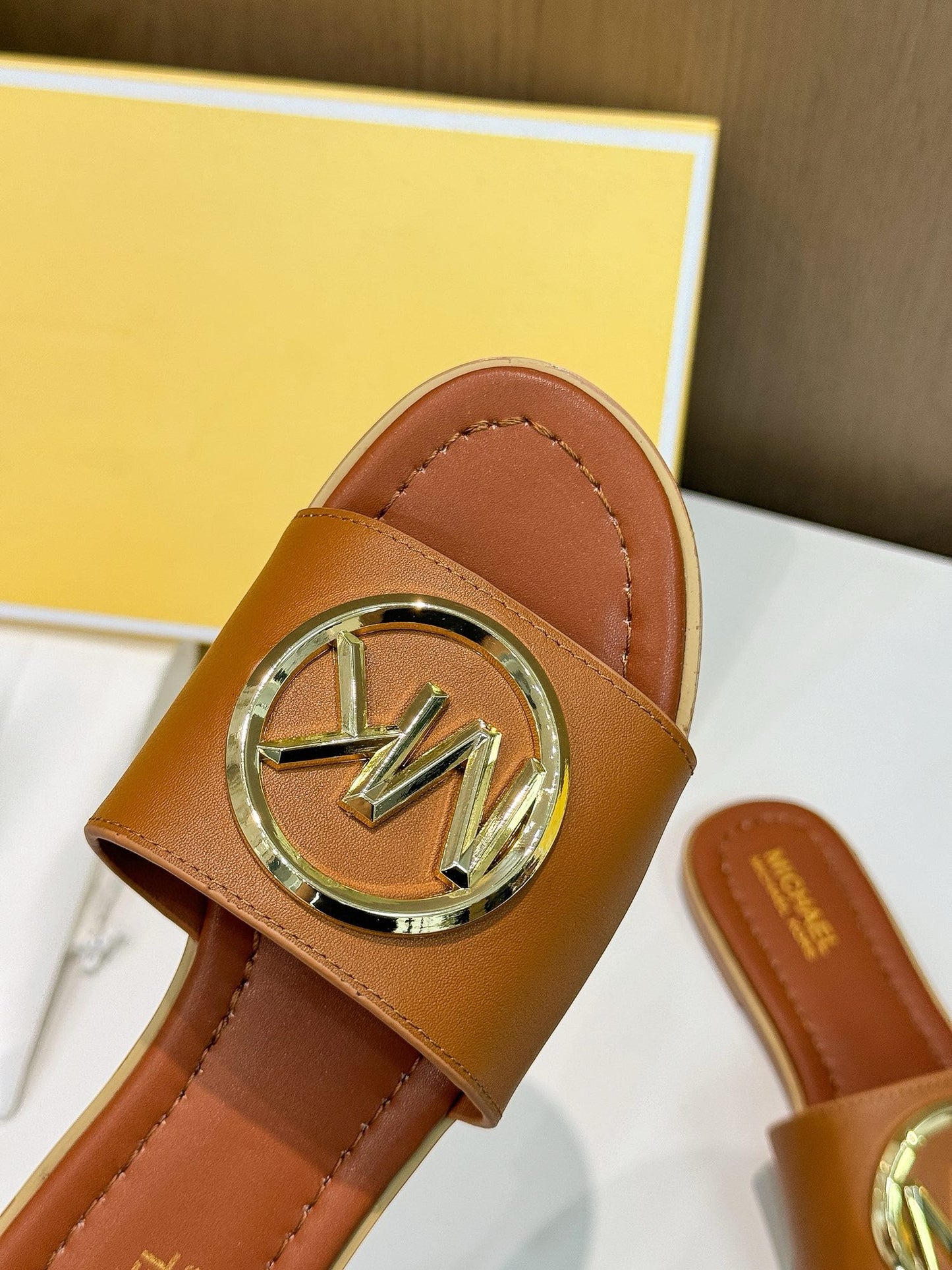 Famous Brand MK Mich-ael Ko-rs Imported Slippers for Women