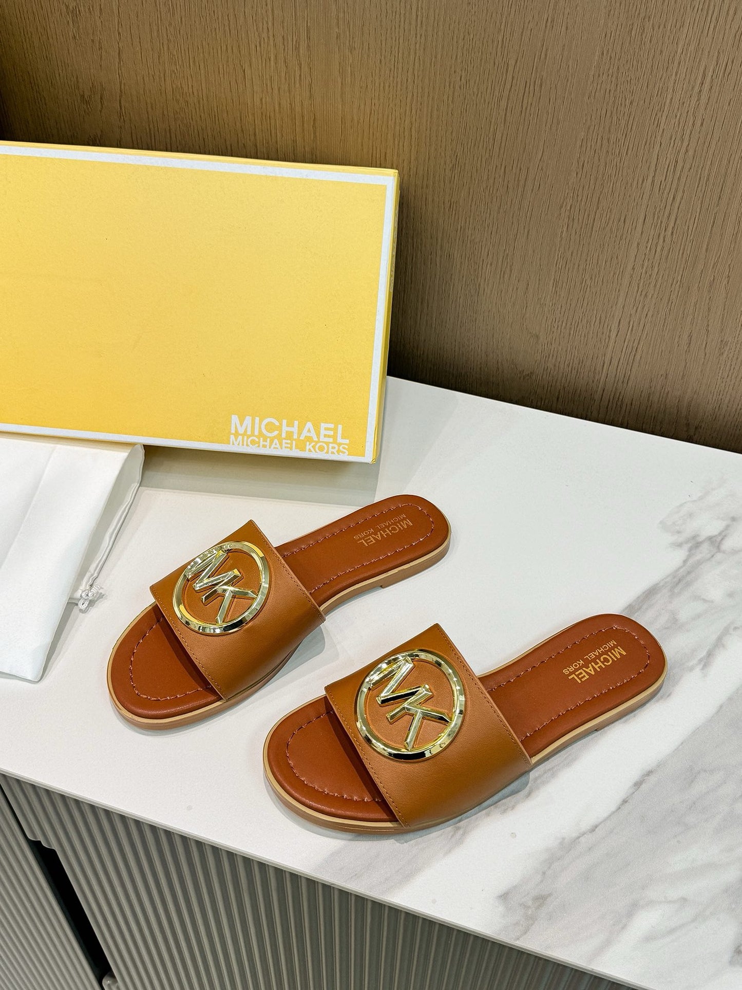 Famous Brand MK Mich-ael Ko-rs Imported Slippers for Women