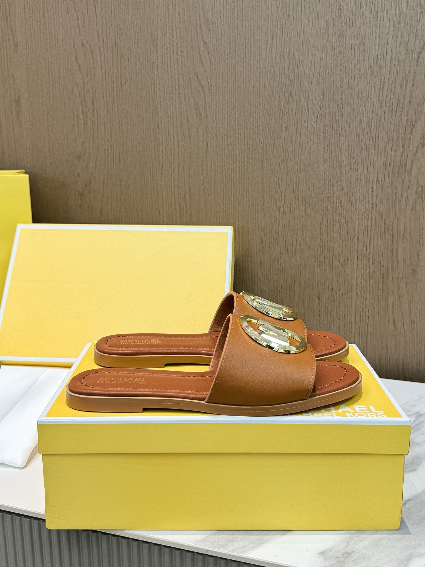 Famous Brand MK Mich-ael Ko-rs Imported Slippers for Women