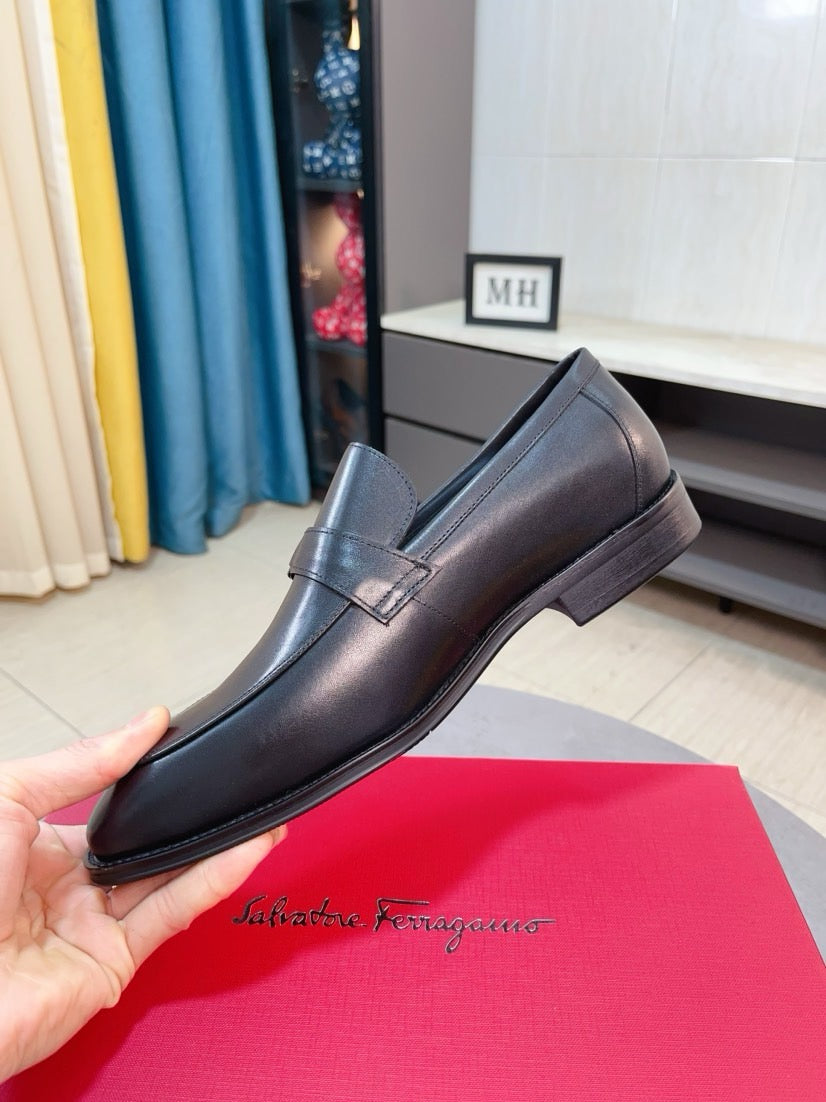 Famous Salva-tore Ferragamo Formal Leather Business Shoes for Men