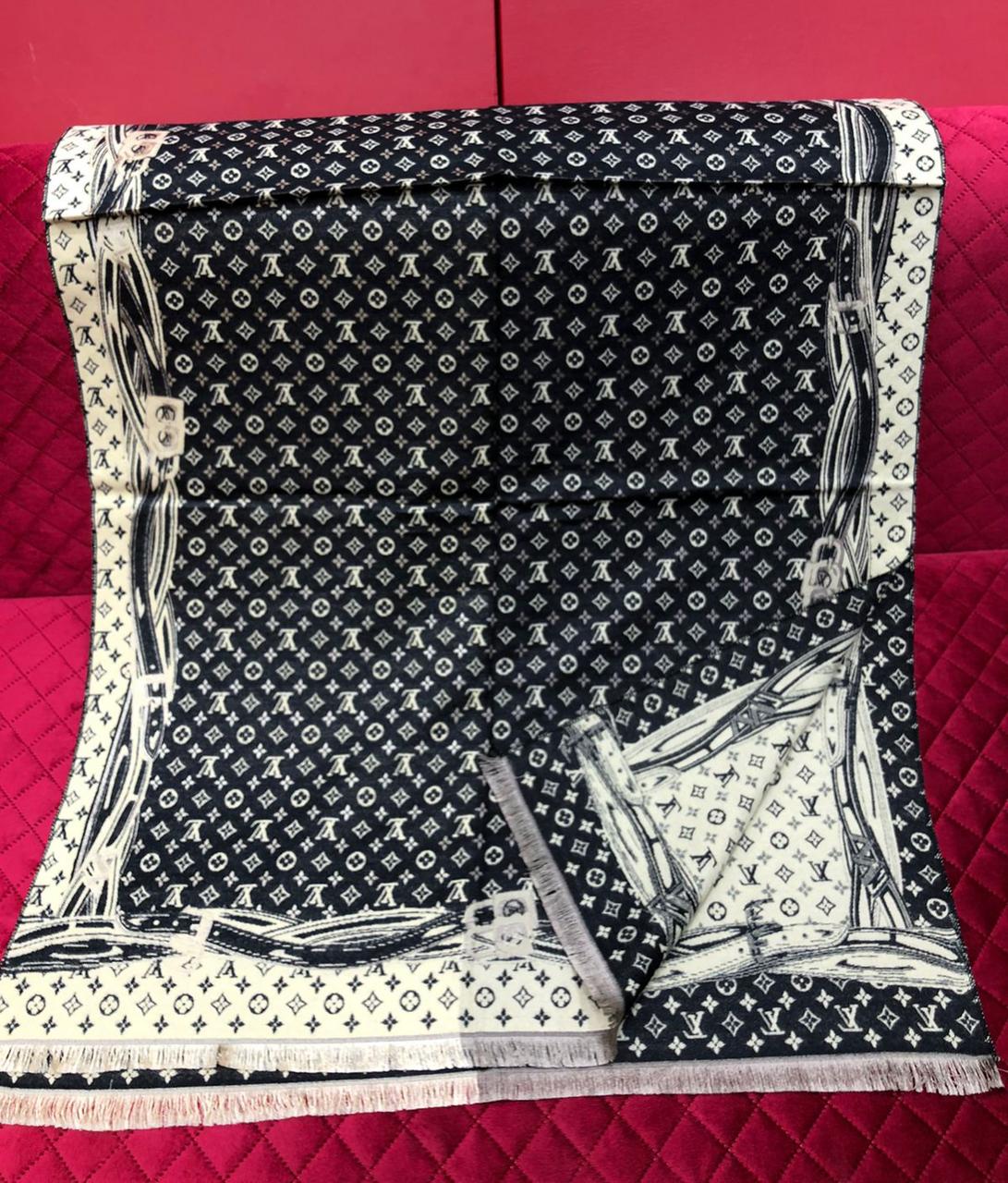 L V (8 Designs) Pashmina Shawl for Men and Women