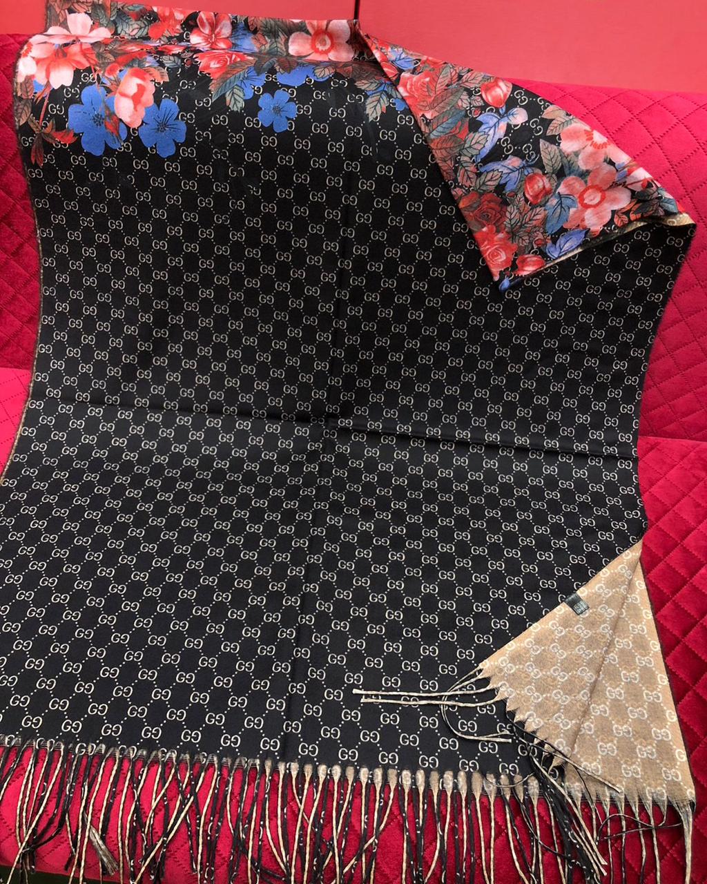 G g Guci (10 Designs) Pashmina Shawl for Men and Women