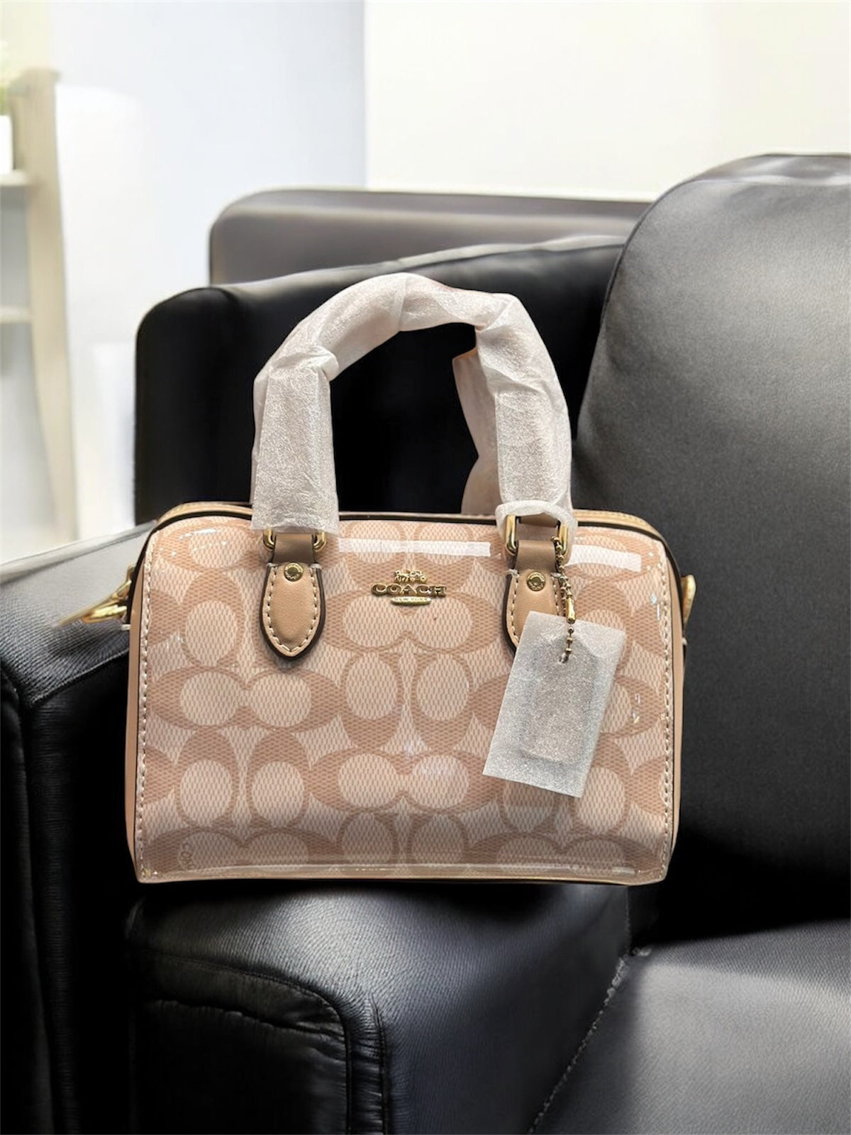 Luxury Brand Co-ach Rowan Mini Duffle Handbag for Woman