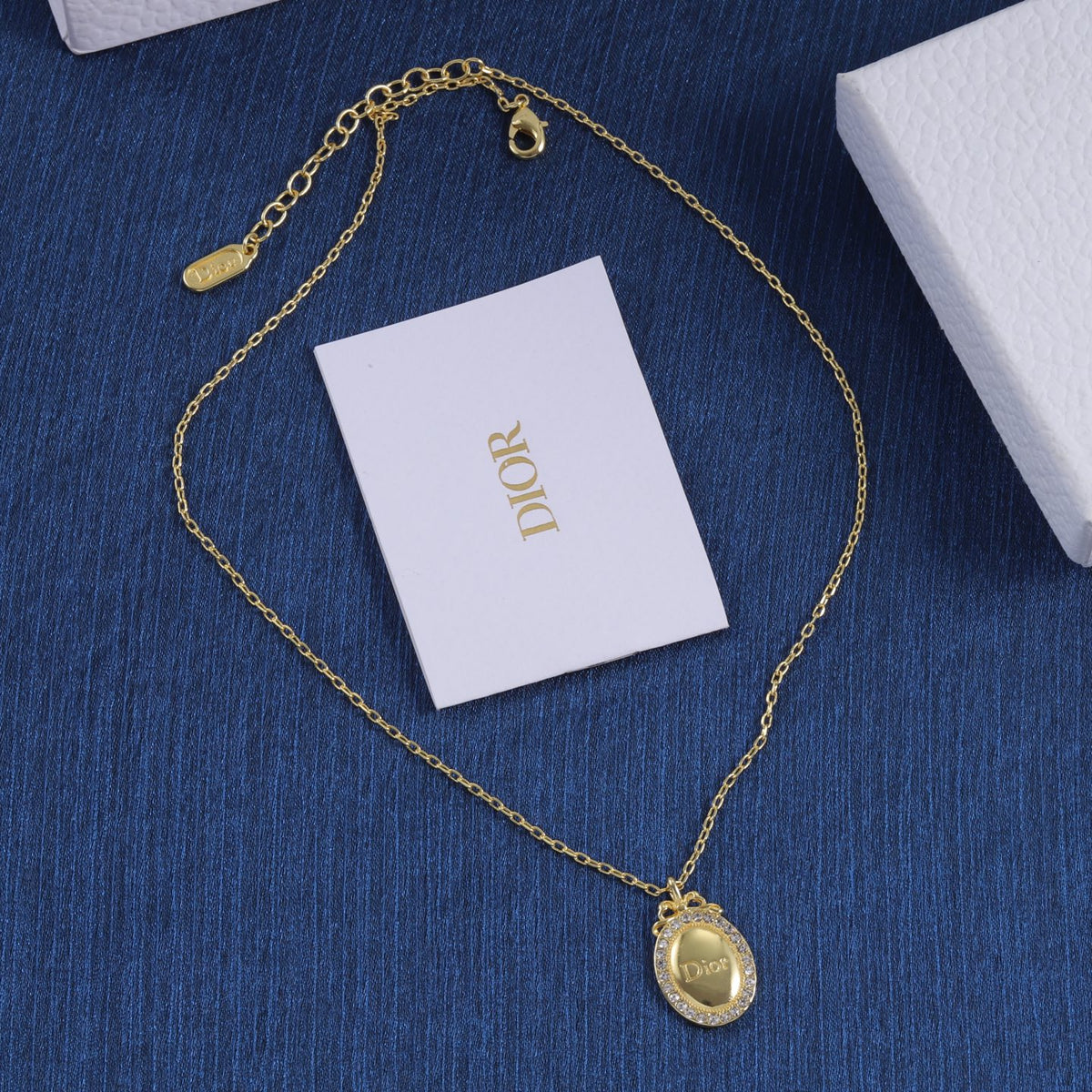 Dior Medaillon Stud Necklace for Women
