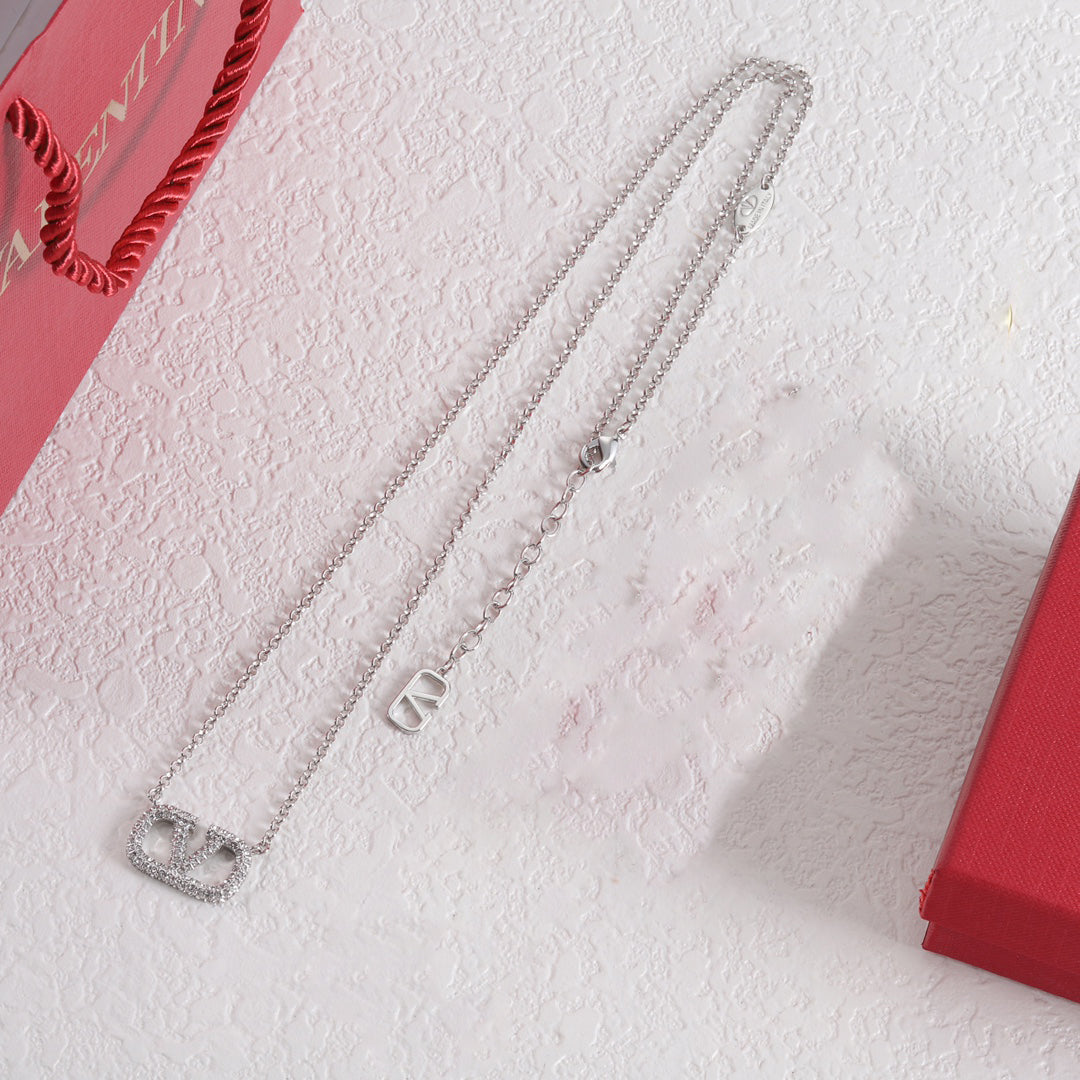 VLTN Necklace with Chain for Women