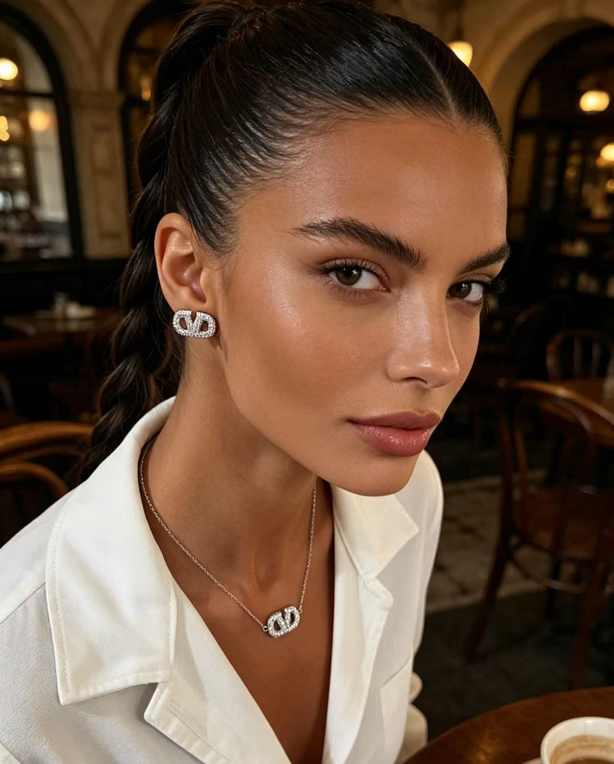 VLTN Set Earrings and Necklace for Women