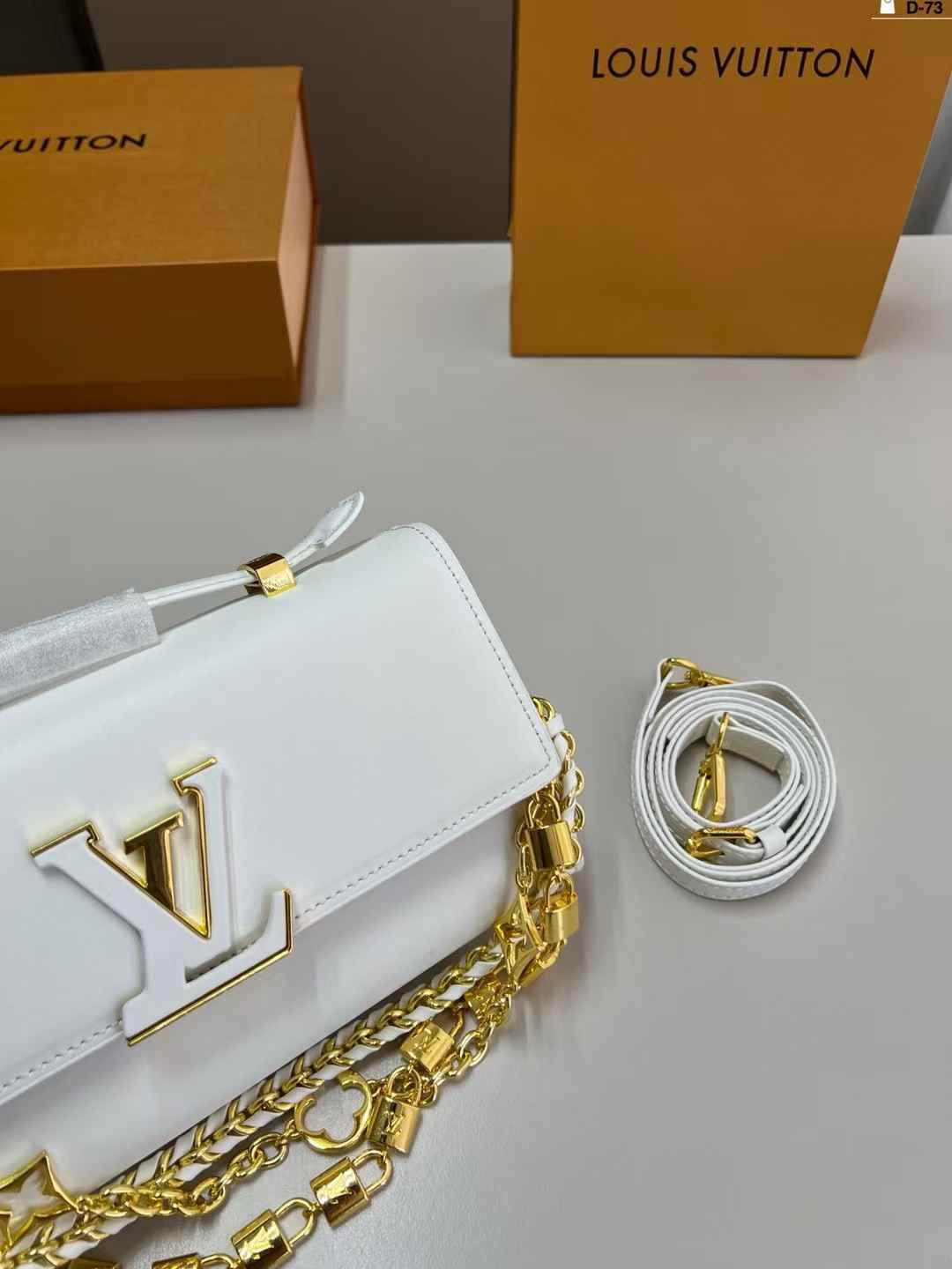 Luxury Brand LV Lou-is Vui-tton Capucines Wallet on Chain Handbag for Women