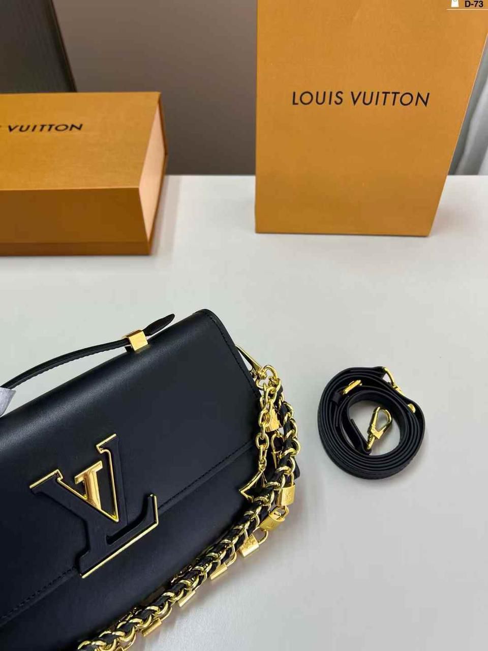 Luxury Brand LV Lou-is Vui-tton Capucines Wallet on Chain Handbag for Women