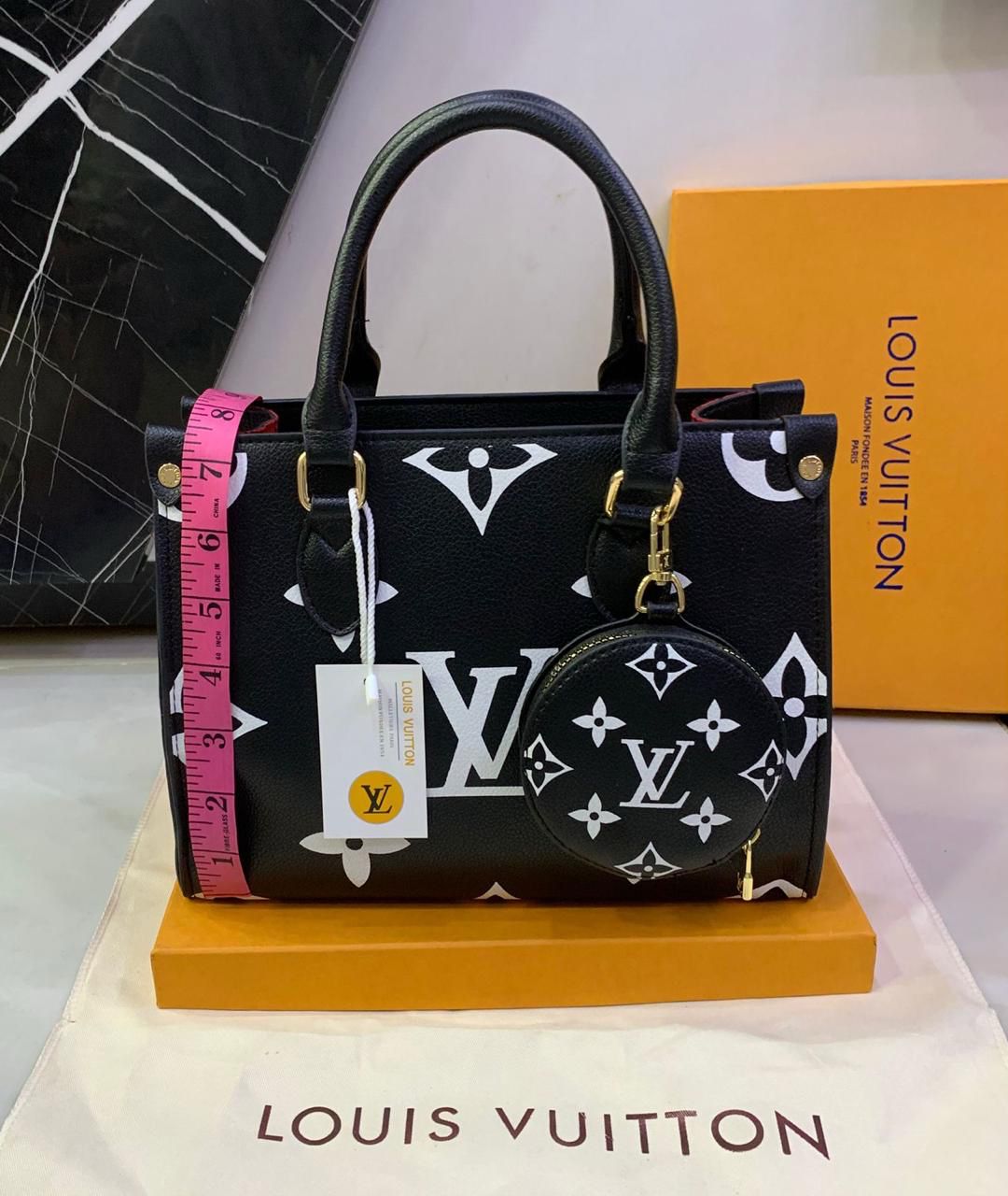 Louis Vuitton (LV) PM size with crossbody belt (strap) – Same as Original Black