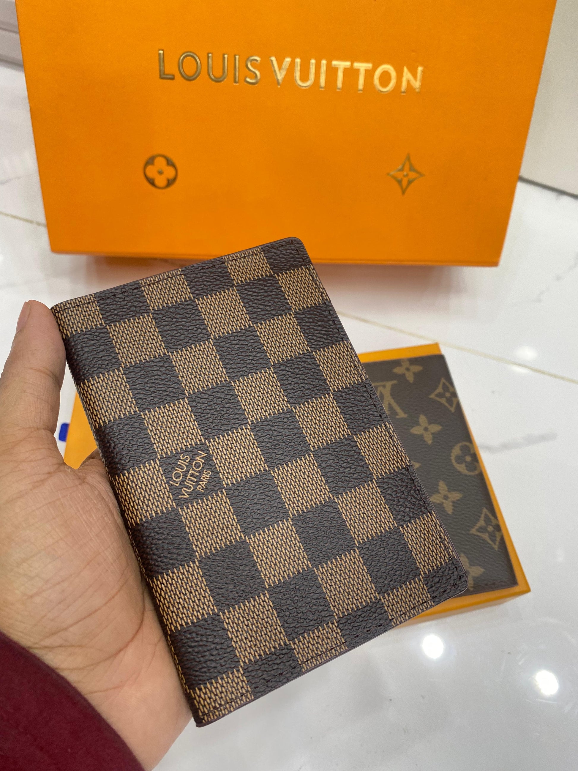 Louis Vuitton LV Card and Passport Holder Checkered