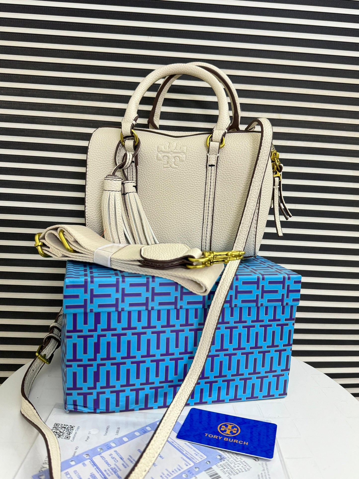 Tory Birch TB Thea mini satchel dome duffle