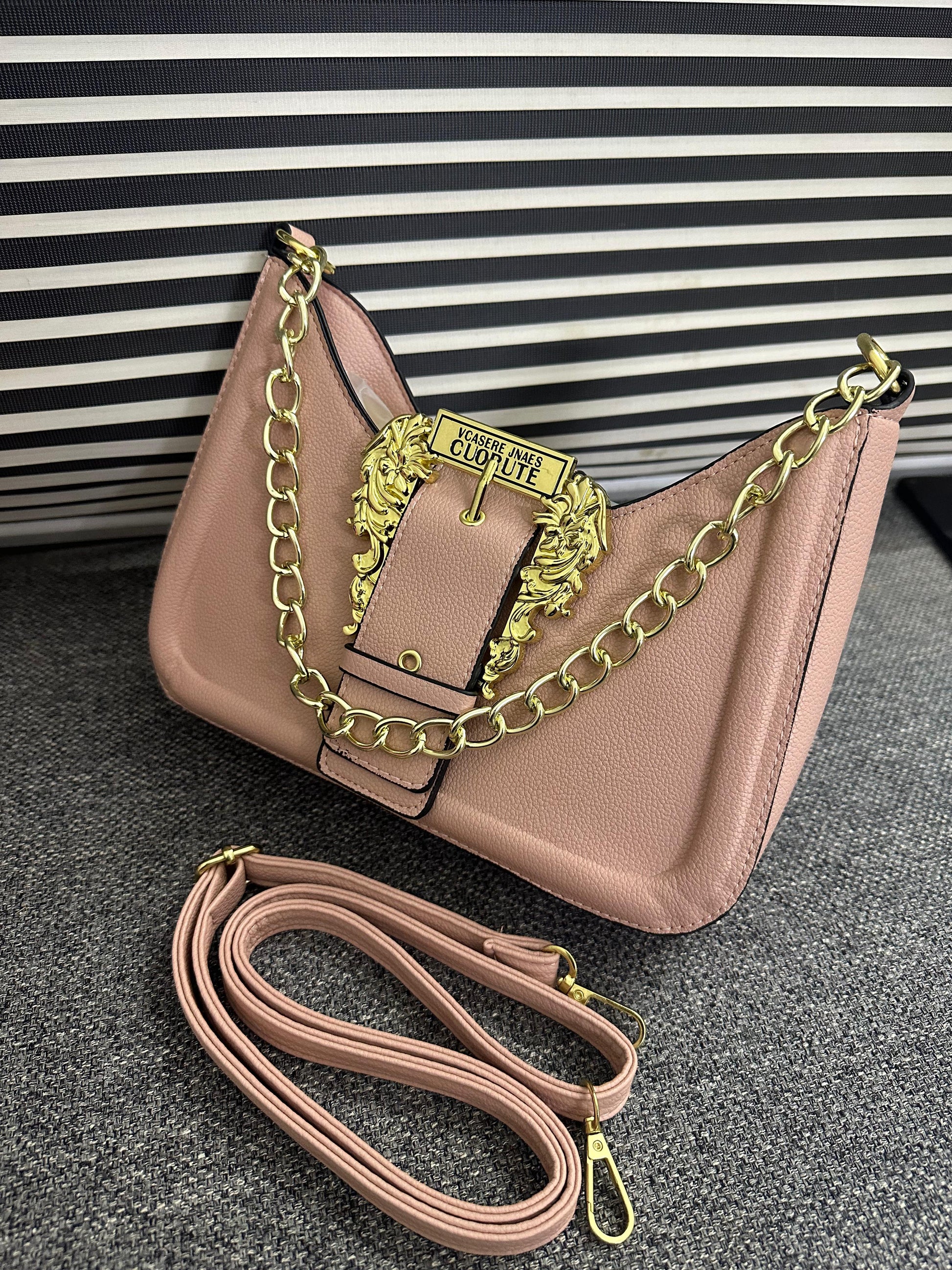 Versace Jeans Couture logo-buckle shoulder bag