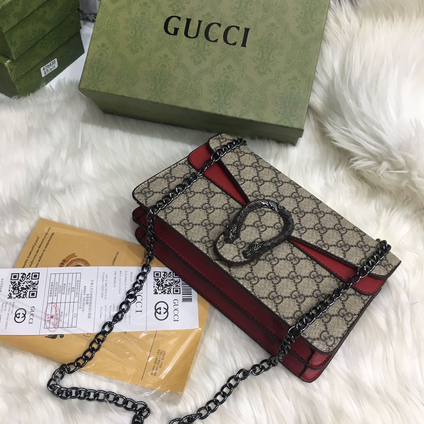 Luxury Brand G-G Gu-cci Dionysus Shoulder Bag for Women