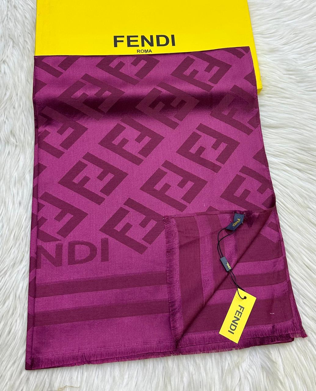 Fendii (9 colors) Pashmina Silk Scarf for Women