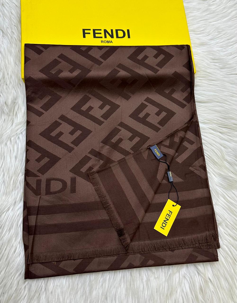 Fendii (9 colors) Pashmina Silk Scarf for Women